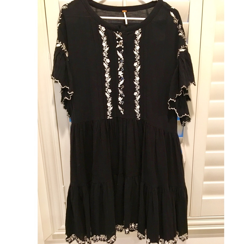 Free People Santiago Embroidered Floral Dress